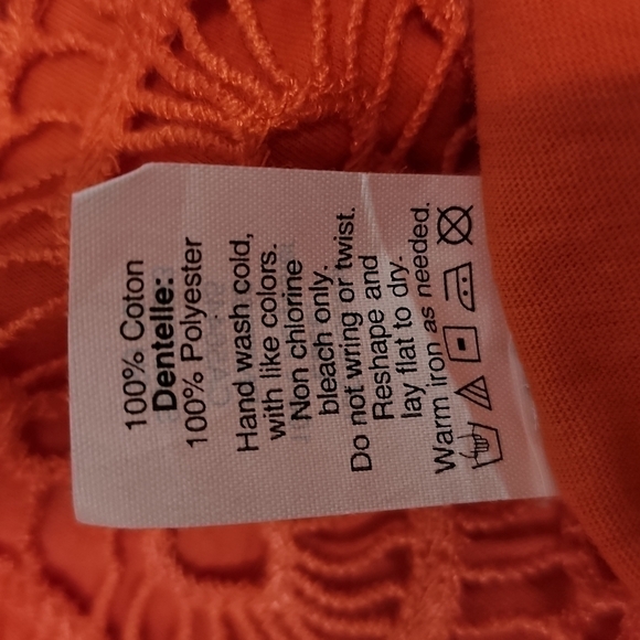 J. Crew Cotton Tank Embroidered Crochet Lace XS Petite - Picture 5 of 5